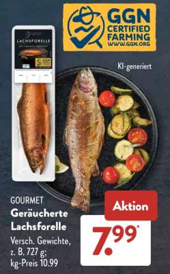 GOURMET Geräucherte Lachsforelle