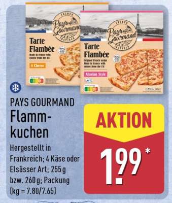 PAYS GOURMAND Flammkuchen