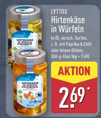 LYTTOS Hirtenkäse in Würfeln