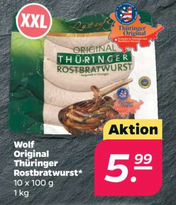 Wolf Original Thüringer Rostbratwurst