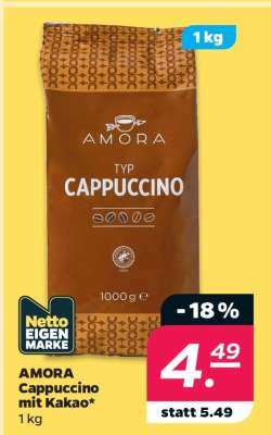 AMORA Cappuccino mit Kakao