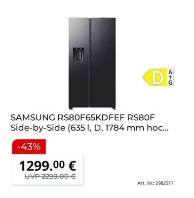 SAMSUNG RS80F65KDFEF RS80F