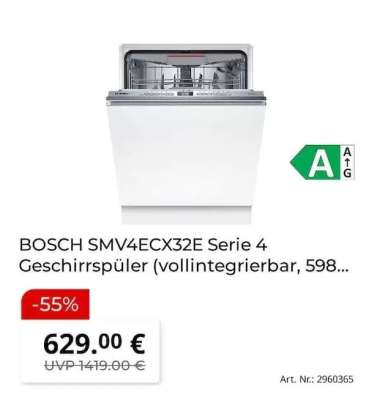 BOSCH SMV4ECX32E Serie 4