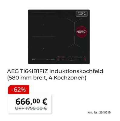 AEG TI64IB1FIZ Induktionskochfeld