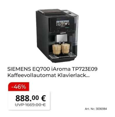 SIEMENS EQ700 iAroma TP723E09