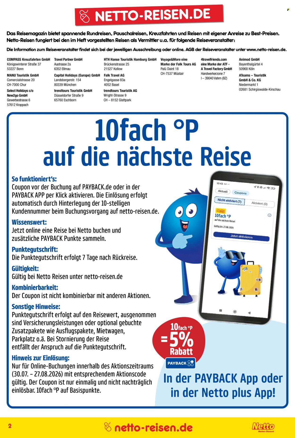 Netto Marken-Discount Prospekte  - 30.07.2026 - 31.08.2026. Seite 2