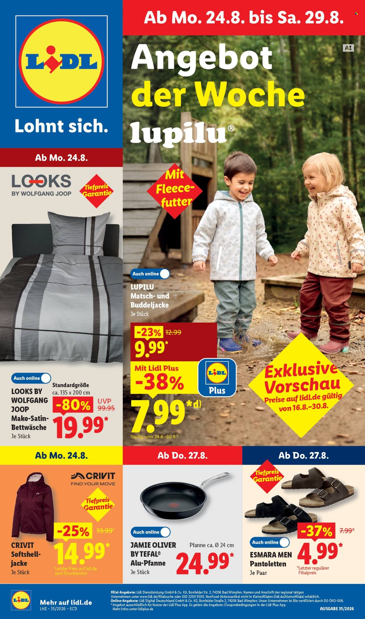 Lidl Prospekte  - 24.08.2026 - 29.08.2026. Seite 1