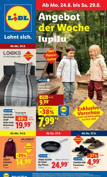 Prospekte Lidl - 24.08.2026 - 29.08.2026.