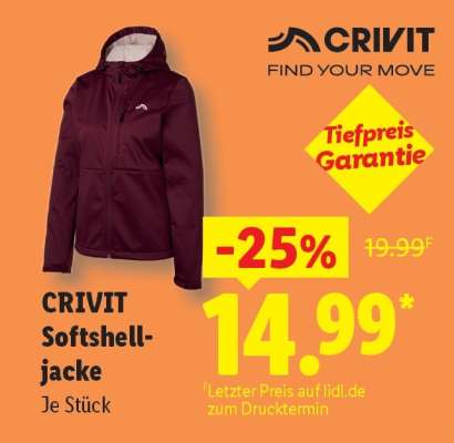 CRIVIT Softshelljacke