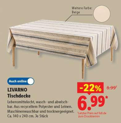 Livarno Tischdecke