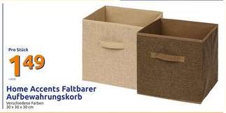 Home Accents Faltbarer Aufbewahrungskorb