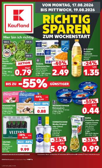 Prospekte Kaufland - 17.08.2026 - 19.08.2026.