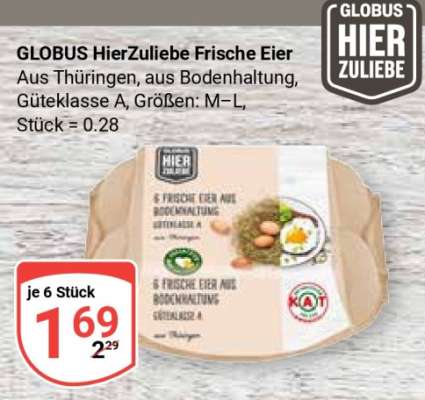 GLOBUS HierZuliebe Frische Eier