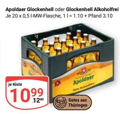 Apoldaer Glockenhell oder Glockenhell Alkoholfrei