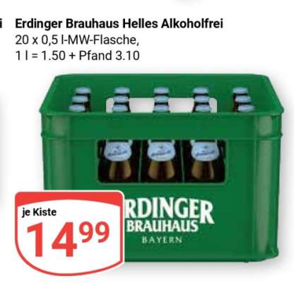 Erdinger Brauhaus Helles Alkoholfrei