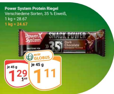 POWER SYSTEM Protein-Riegel