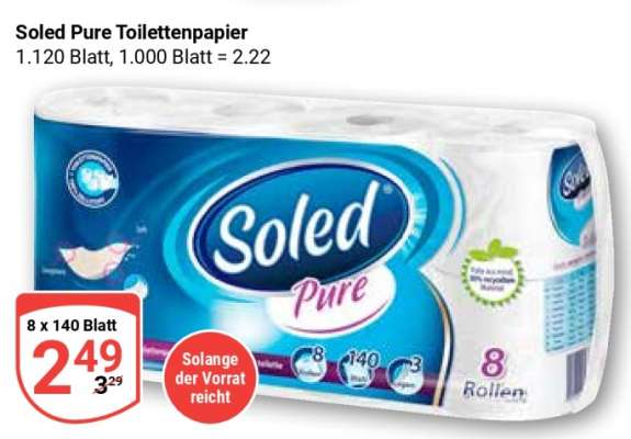 Soled Pure Toilettenpapier
