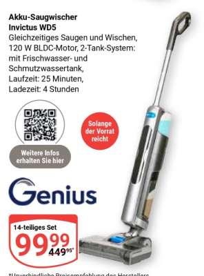 Akku-Saugwischer Invictus WD5