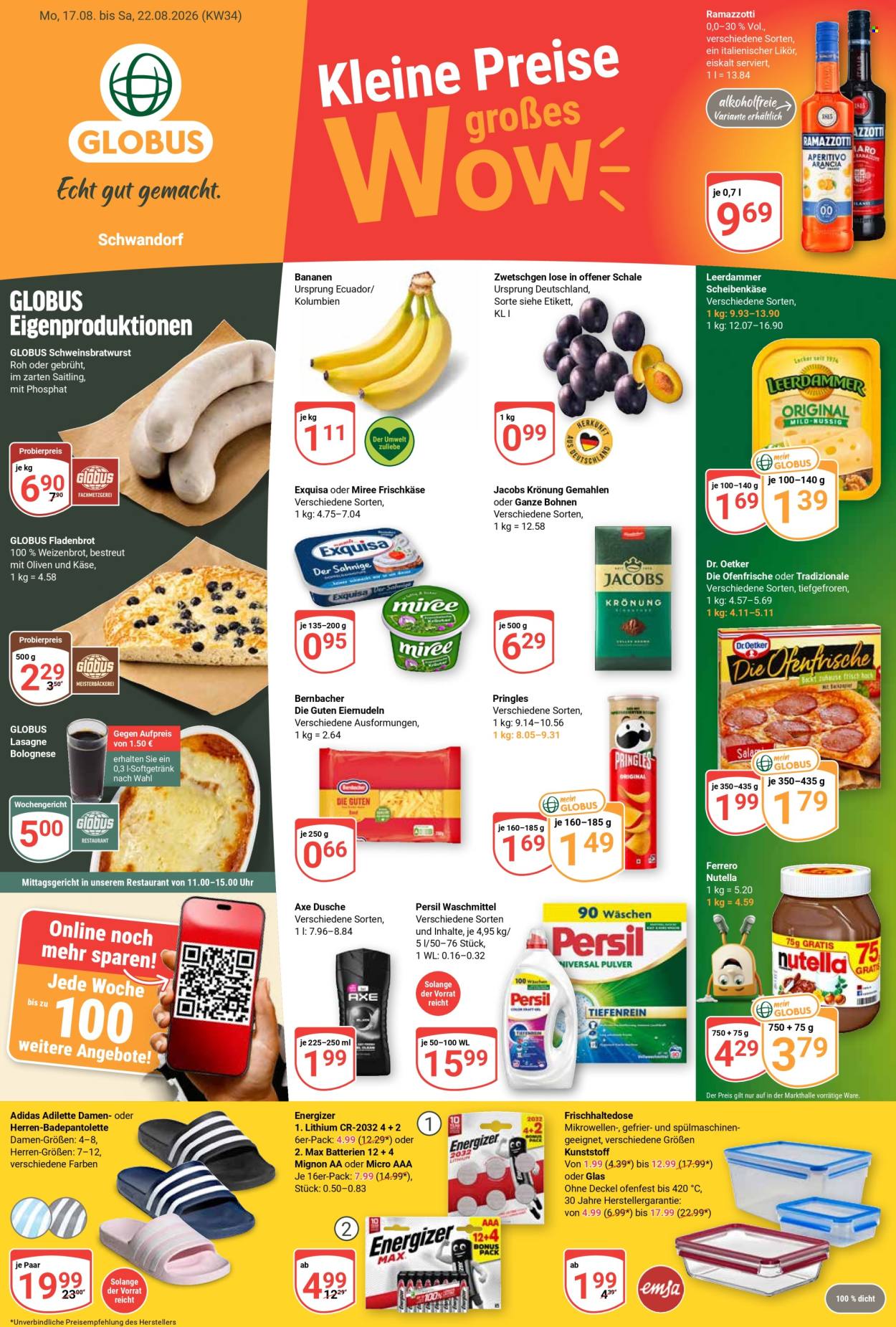 Globus Prospekte  - 17.08.2026 - 22.08.2026. Seite 1
