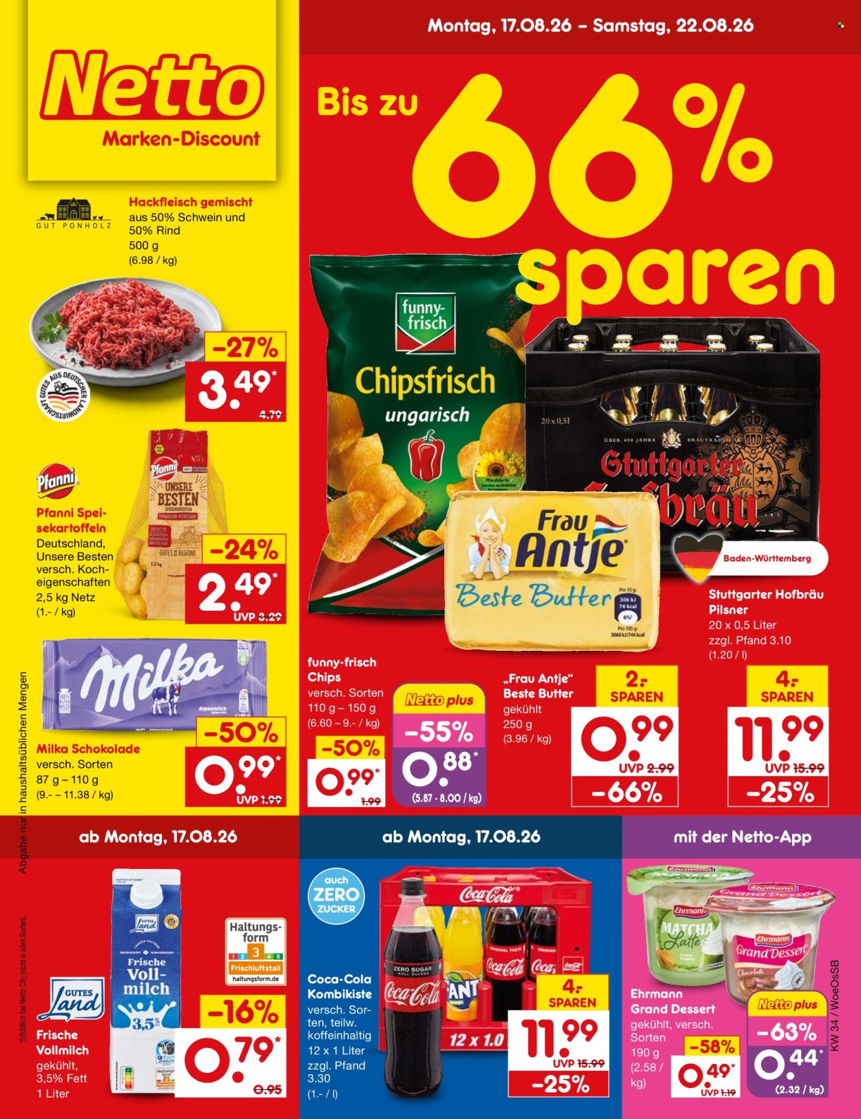 Netto Marken-Discount Prospekte  - 17.08.2026 - 22.08.2026. Seite 1