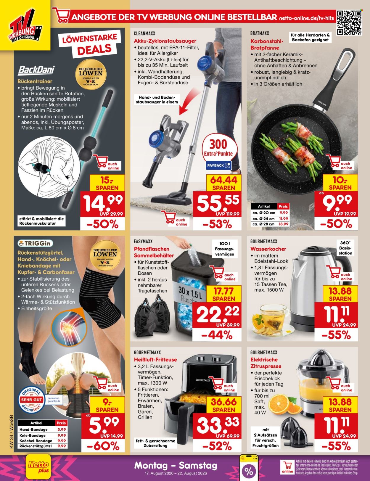 Netto Marken-Discount Prospekte  - 17.08.2026 - 22.08.2026. Seite 36