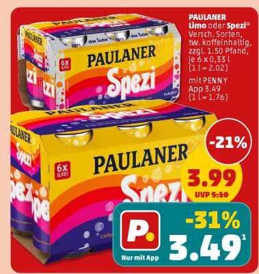 PAULANER Limo oder Spezi