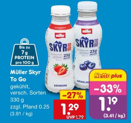 MÜLLER Skyr to go
