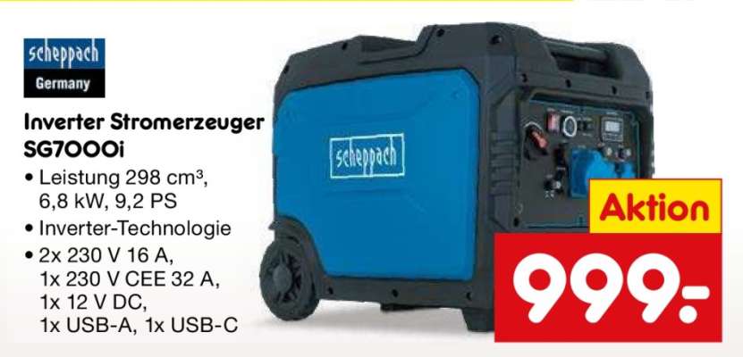 Inverter-Stromerzeuger SG7000i