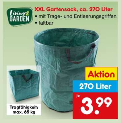 XXL Gartensack, ca. 270 Liter