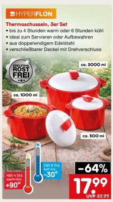 Thermoschüsseln, 3er Set