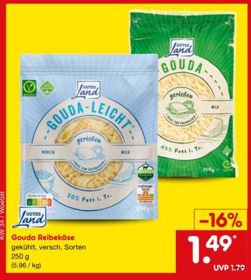 Gouda Reibekäse