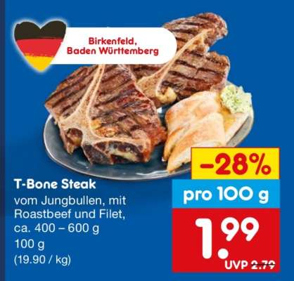 T BONE STEAK