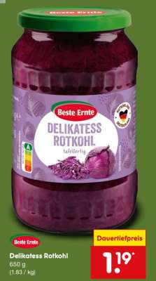 Delikatess Rotkohl