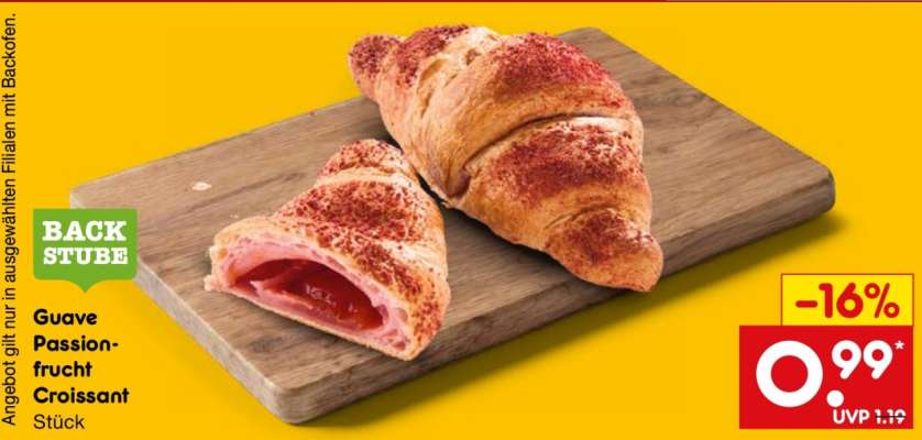 Guave Passion-frucht Croissant