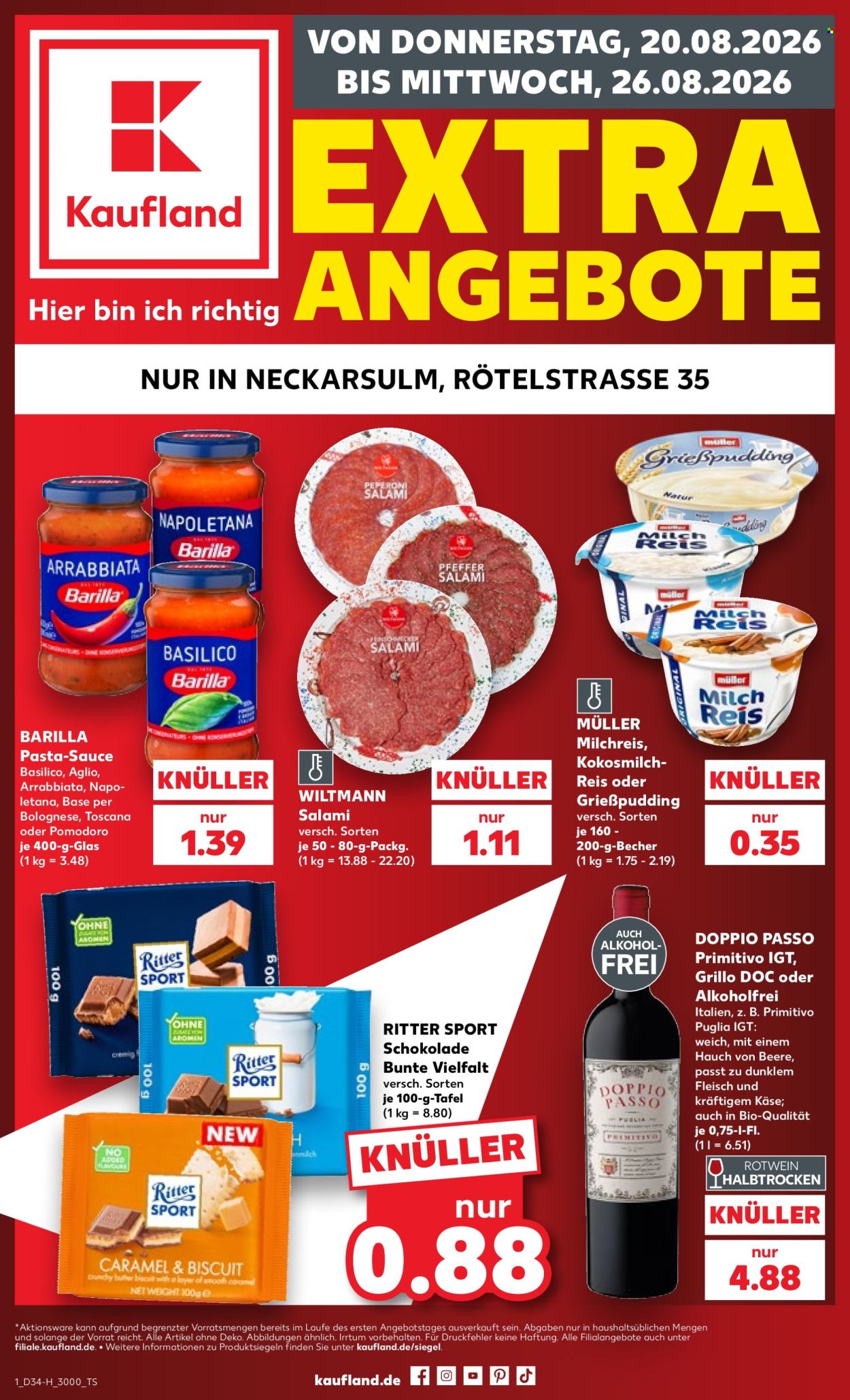 Kaufland Prospekte  - 20.08.2026 - 26.08.2026. Seite 1