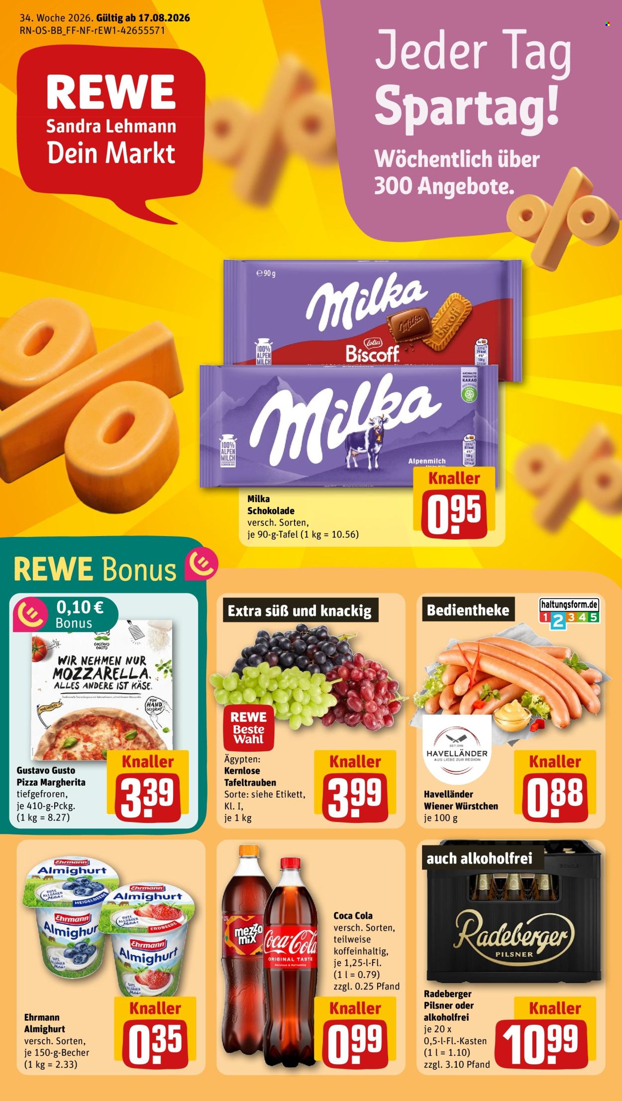REWE Prospekte  - 17.08.2026 - 23.08.2026. Seite 1