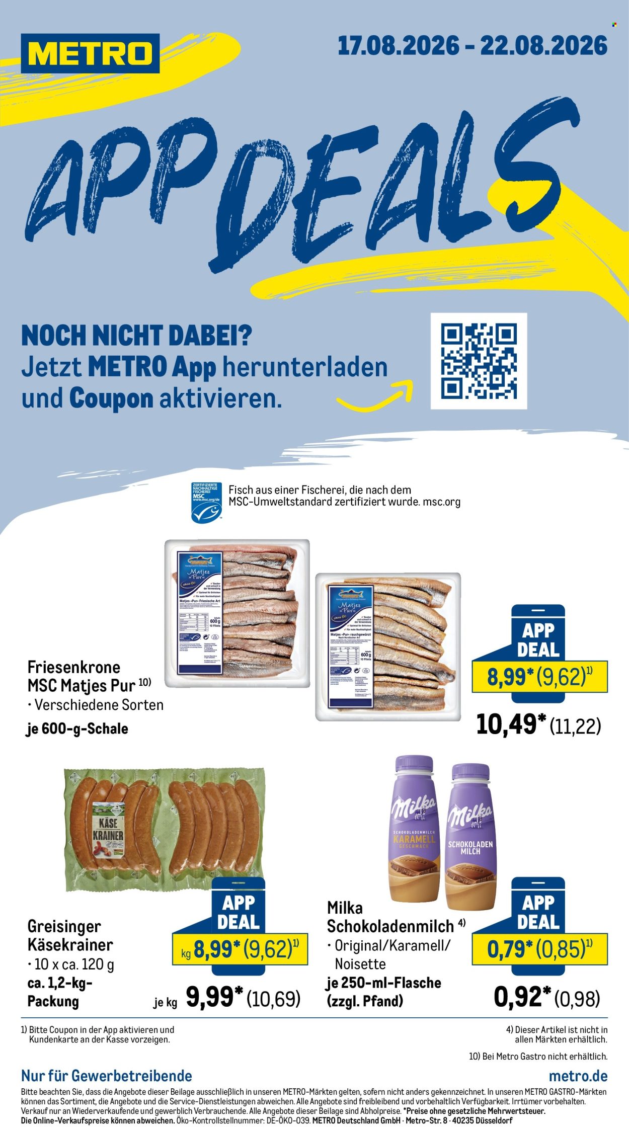 Metro Prospekte  - 17.08.2026 - 22.08.2026. Seite 1