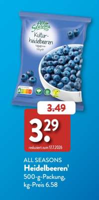ALL SEASONS Heidelbeeren