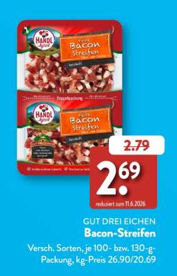 GUT DREI EICHEN Bacon-Streifen