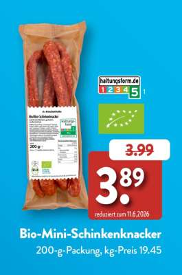 Bio-Mini- Schinkenknacker