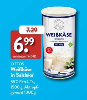 LYTTOS Weißkäse in Salzlake