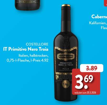 COSTELLORE IT Primitivo Nero Troia