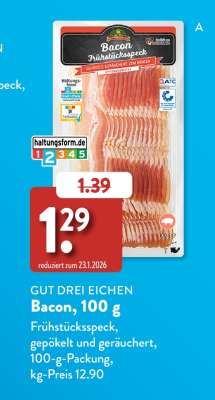 GUT DREI EICHEN Bacon, 100 g
