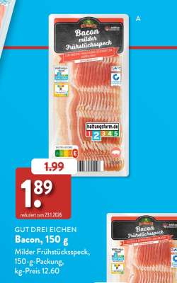 GUT DREI EICHEN Bacon, 150 g