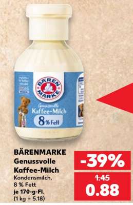 Bärenmarke Genussvolle Kaffee-Milch