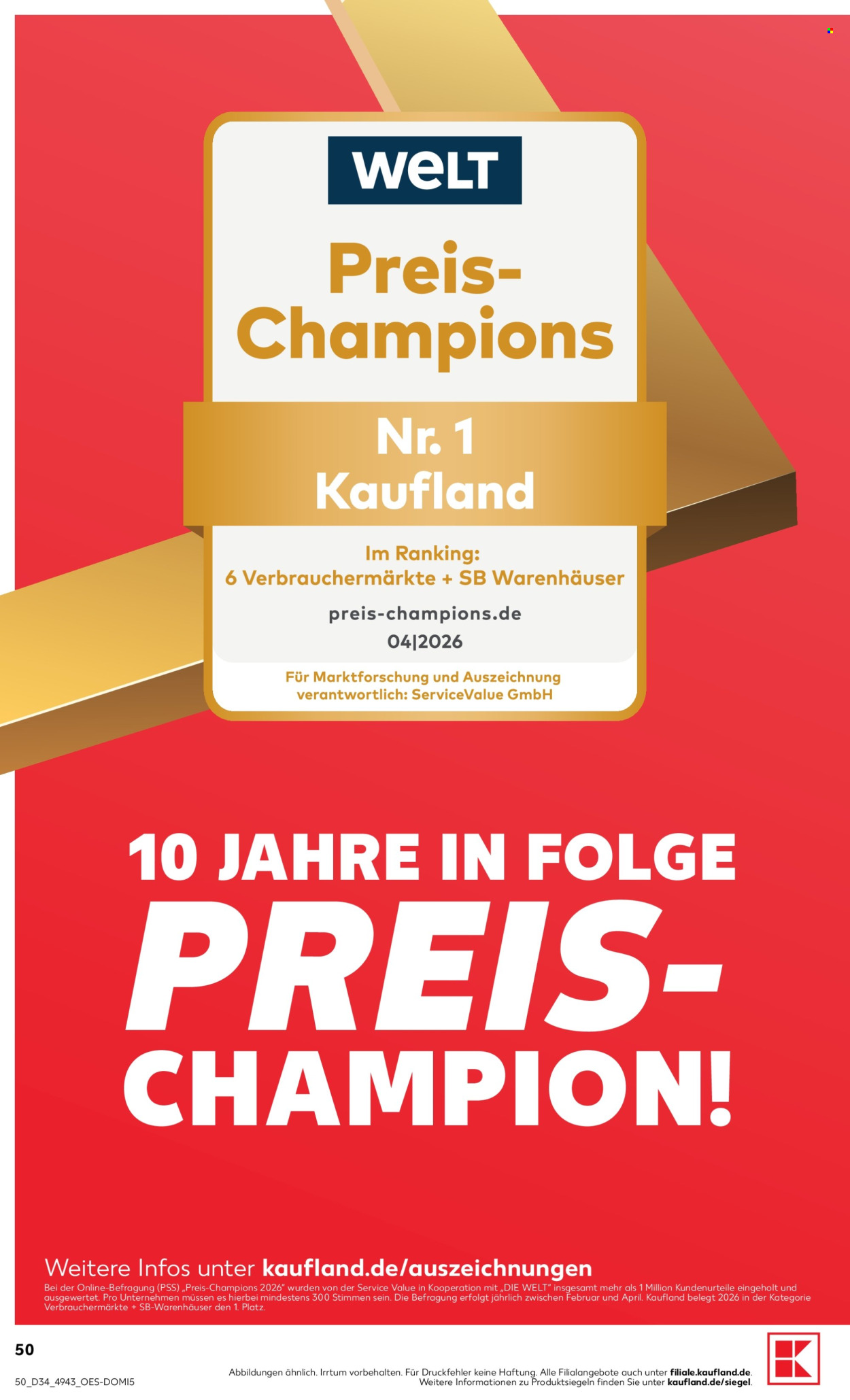 Kaufland Prospekte  - 20.08.2026 - 26.08.2026. Seite 50