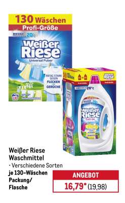 Weißer Riese Waschmittel