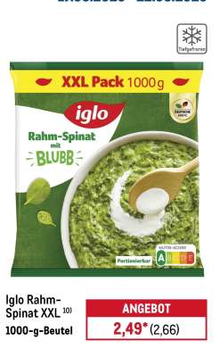 iglo Rahm-Spinat XXL