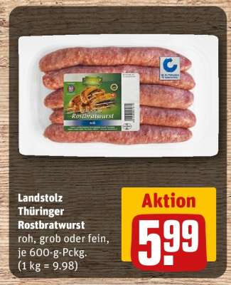 Landstolz Thüringer Rostbratwurst