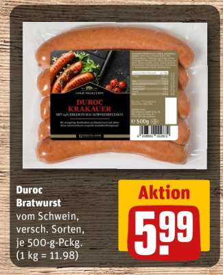 Duroc Bratwurst